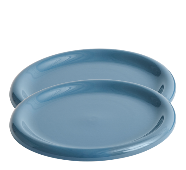 Barro tallerken 2-pk ø24 mørkeblå fra HAY