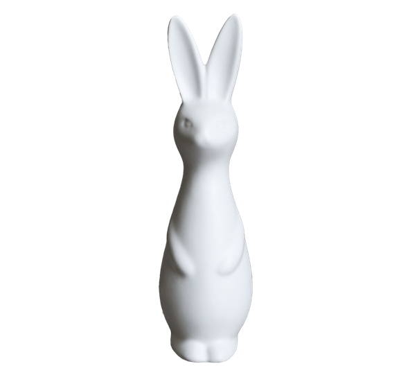 Swedish Rabbit påskehare hvit ø8cm h27cm fra DBKD