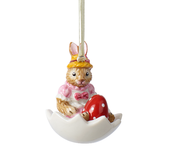 Bunny Tales påskeornament Anna i egg 5,5 cm fra Villeroy & Boch