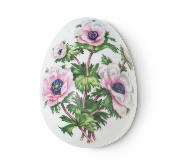 Påskeegg 2017 Bonbonniere Liggende Fransk Anemone fra Royal Copenhagen