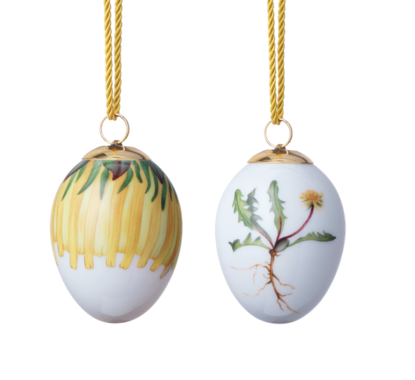 Påskeegg 2020 2pk løvetann løvetann kronblad fra Royal Copenhagen