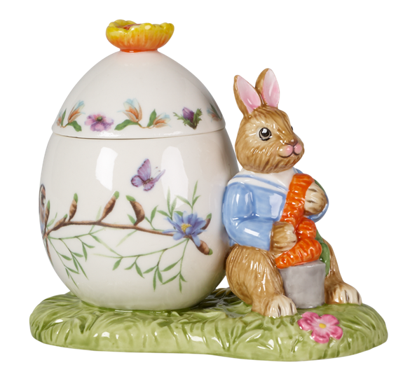 Bunny Tales påskeegg Max med gulrot 11 cm fra Villeroy & Boch