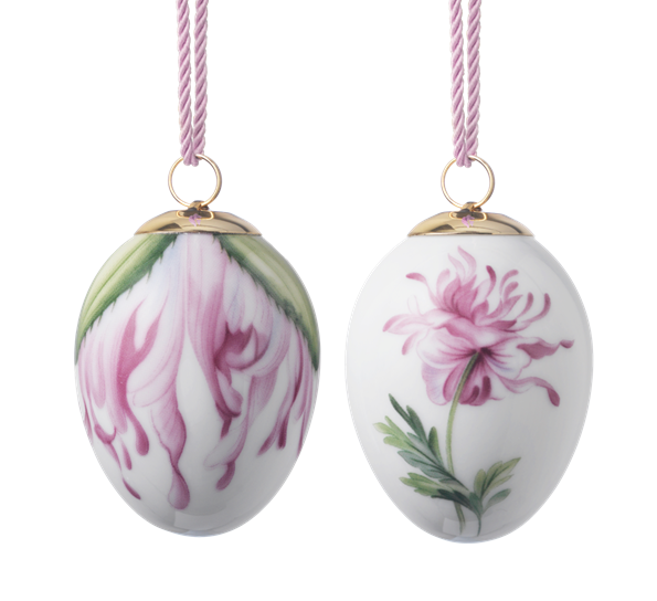 Påskeegg 2021 Valmue og Valmue kronblad 2-pk fra Royal Copenhagen