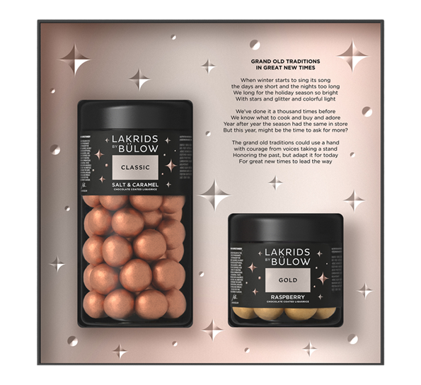 Classic & Gold lakris standard + liten 420g fra Lakrids By Johan Bülow