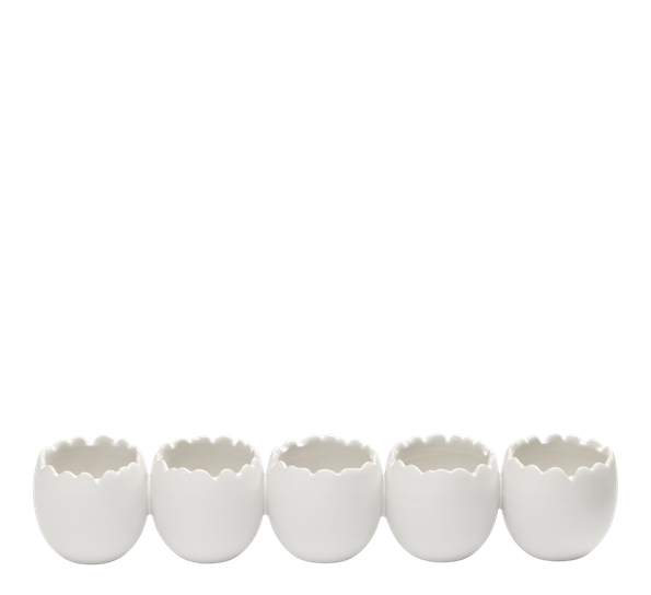 Påskedekorasjon eggerekke hvit fra Cooee Design