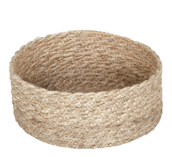 Elin brødkurv twist ø20 cm jute naturgrå fra Dixie