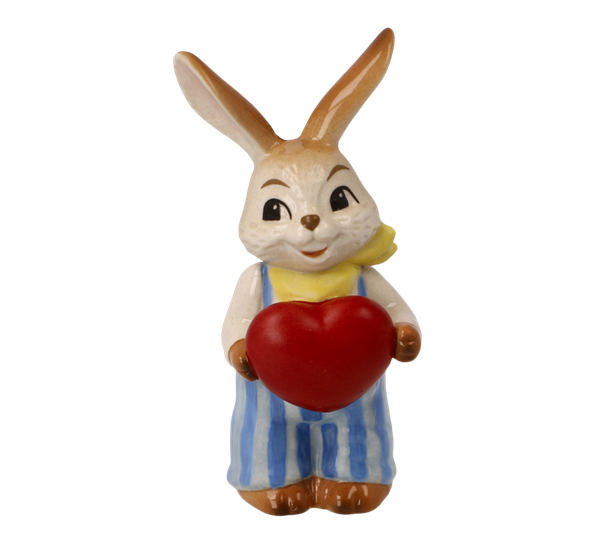 Mini påskekanin med hjerte 6 cm fra Goebel