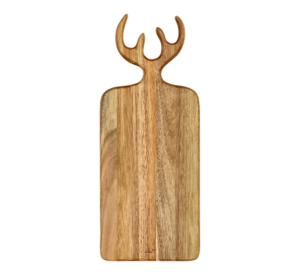 Serveringsbrett med gevir 44x18x1,5 cm fra Holm