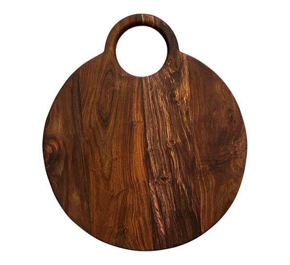 Taverna skjærebrett rundt sheesham 40x46 cm fra Stuff Design