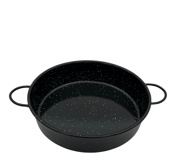 <p>Emaljert stålkjele ø12&nbsp;cm stål sort Vaello</p>
