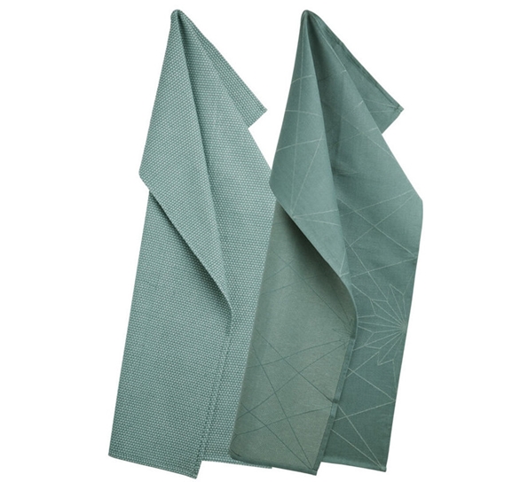 Finnsdottir Egypt kjøkkenhåndkle 2Pk Jade Green fra Georg Jensen Damask