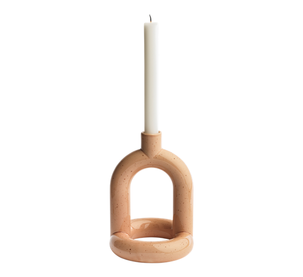 <p>Kapp&nbsp;lysestake 1. 17,8 cm&nbsp;pink speckle NOIDOI</p>
