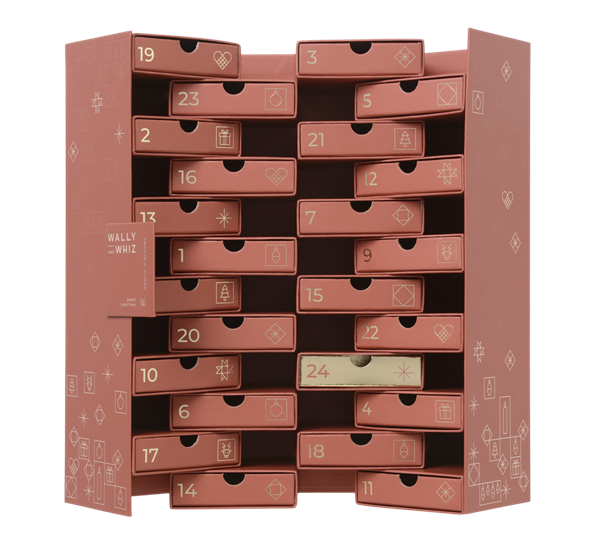 Kalender vingummi rubin rød 275g Wally & Whiz