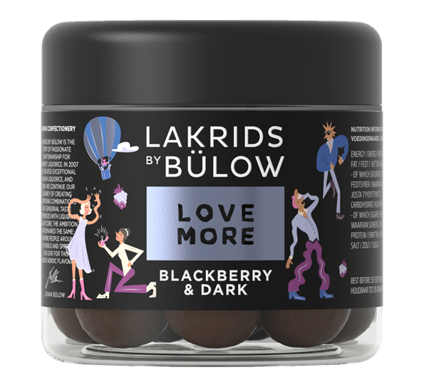 Love blackberry & dark lakris liten 125g fra Lakrids By Johan Bülow