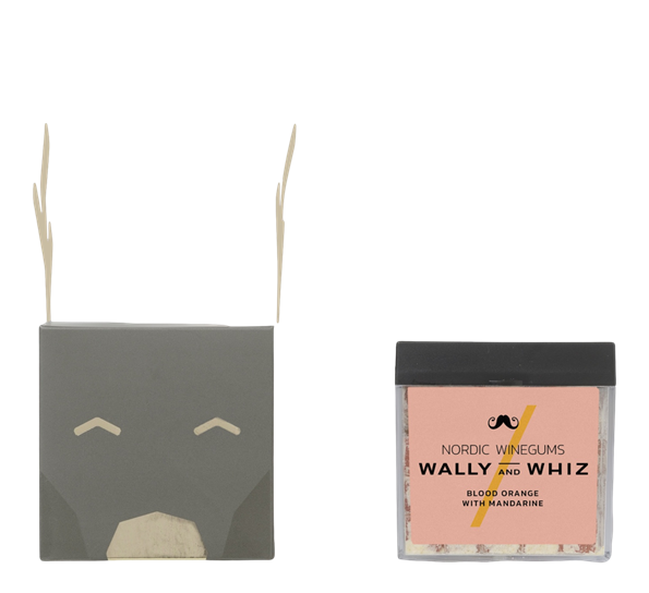 Cube reinsdyr blod appeslin med mandarin 140g Wally & Whiz