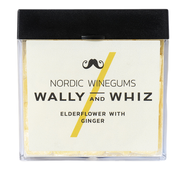 Cube vingummi hylleblomst med ingefær 140 g fra Wally & Whiz