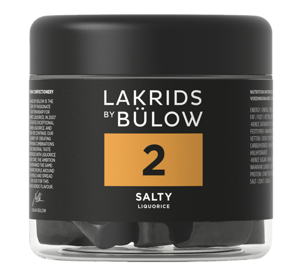 Salty 2 lakris liten 150g fra Lakrids By Johan Bülow