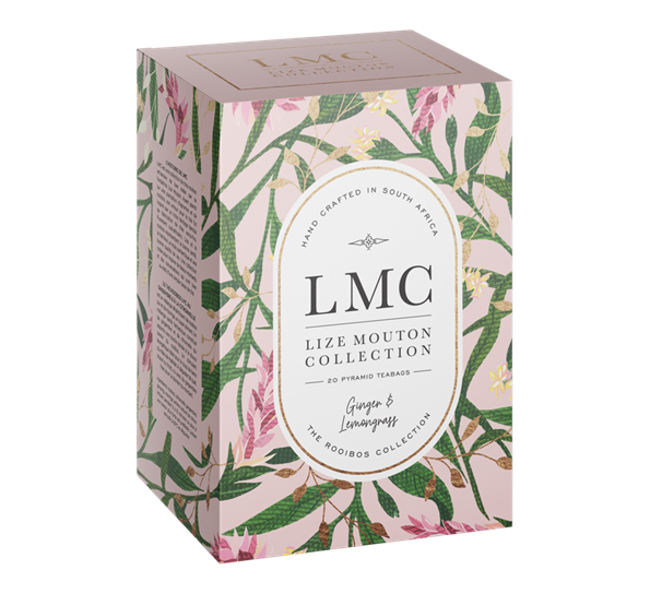 LMC te Lemongrass & Ginger Rooibos 20 teposer LMC – Lize Mouton Collection