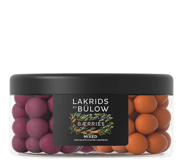 Bærries lakris stor 550g blandet Sea buckthorn & Wild Blueberry fra Lakrids By Johan Bülow