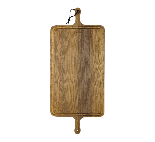 <p>BBQ Board XL&nbsp;skjærebrett rektangulært oljet røkt eik fra Dutchdeluxes</p>
