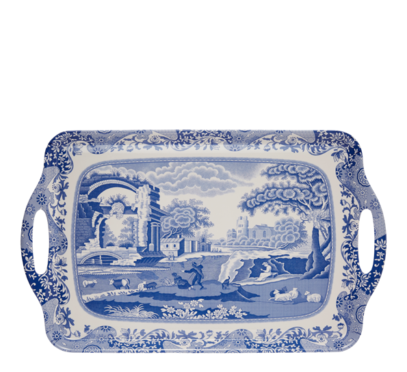 Blue Italian serveringsbrett stor 30x48,5 cm fra Spode