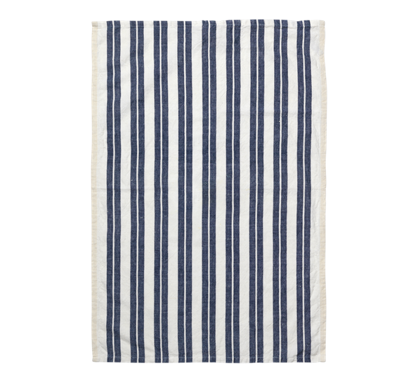 Hale kjøkkenhåndkle offwhite og blått fra Ferm Living