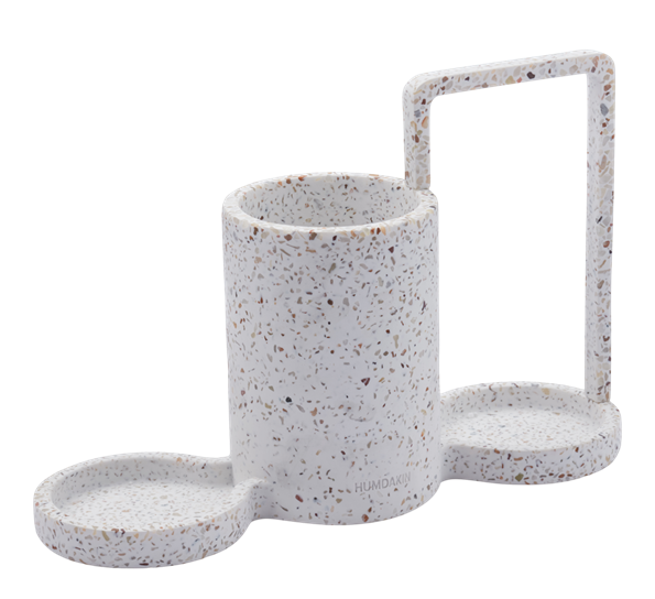 Terrazzo oppvasksett 20x30 cm rød beige fra Humdakin