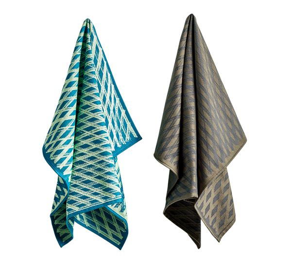 S&B kjøkkenhåndkle 2-pk No 3 Marker diamond fra HAY