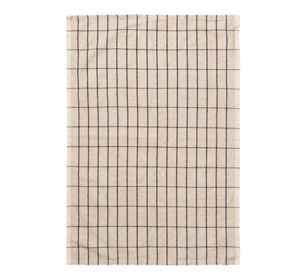 Hale kjøkkenhåndkle sand sort fra Ferm Living