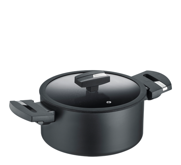 B.Green gryte med glasslokk 5l aluminium fra Berndes