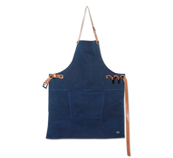 BBQ Style forkle canvas dark blue fra Dutchdeluxes