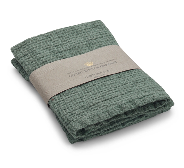 Linen Jade Green kjøkkenklut 2pk fra Georg Jensen Damask