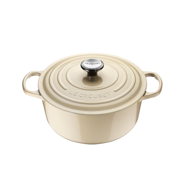 Jerngryte rund 3,3l 22cm pearl. fra Le Creuset