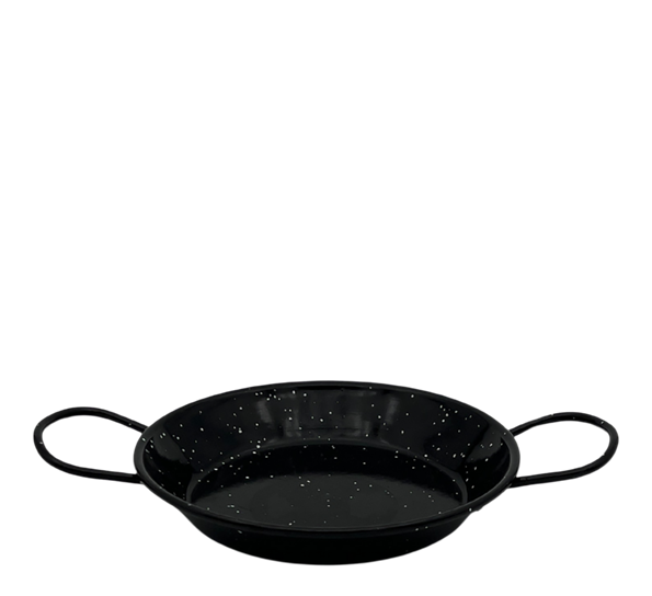 Emaljert tapaspanne ø15 cm stål sort Vaello