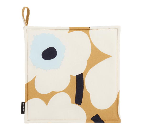 Unikko gryteklut beige krem blå fra Marimekko