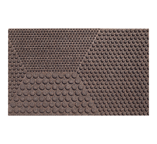 Hex Soil dørmatte 55x90 cm brun fra Heymat