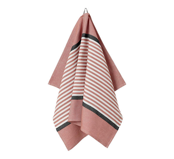 Abild kjøkkenhåndkle 50x80 cm Juniper rød fra Georg Jensen Damask