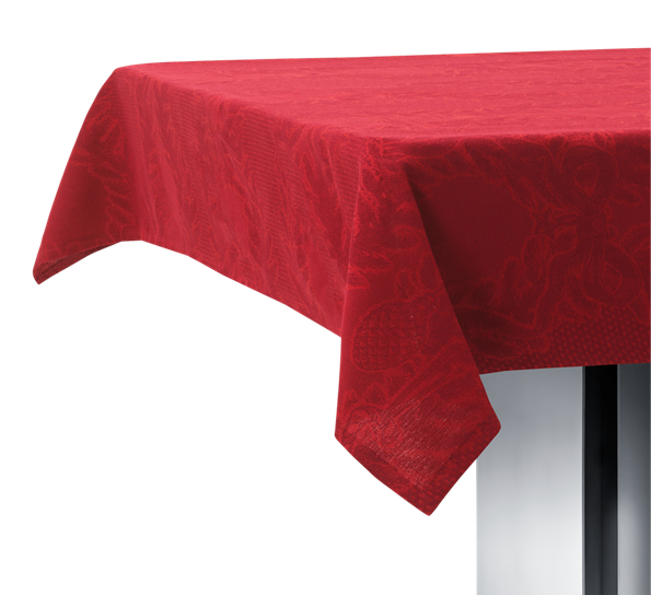 Stjerneriflet Jul duk 145x320 cm rød Royal Copenhagen