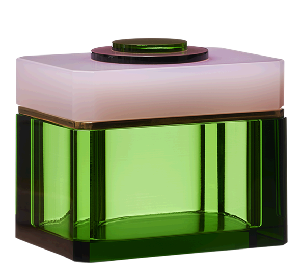 Krystallboks grønt øye 14x10x11 cm Reflections Copenhagen