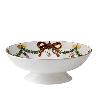 Stjerneriflet Jul skål på stett 18 cm fra Royal Copenhagen
