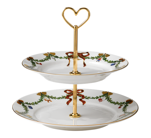 Stjerneriflet Jul etasjefat 2 etasjer fra Royal Copenhagen