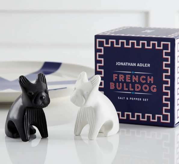 French Bulldog salt- og pepper sort hvit