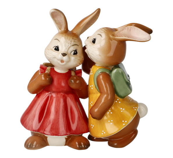 <p>Påskeharer The Secret 11,5 cm Goebel</p>
