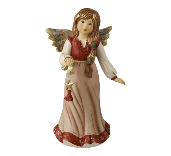 <p>Bordeaux engel Twinkly Christmas Star med&nbsp;26 cm fra Goebel</p>
